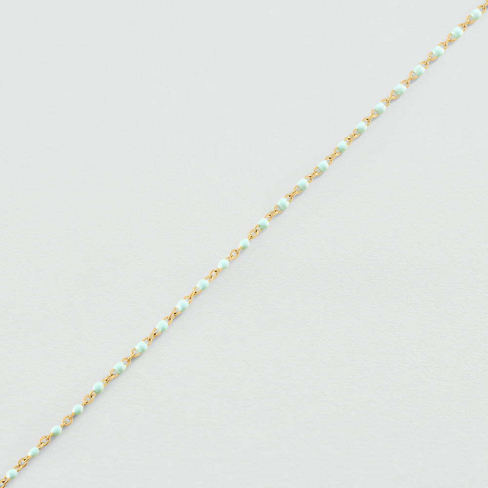Ankle chain SMARTY - Turquoise / Gold - Ankle chain  | Agatha
