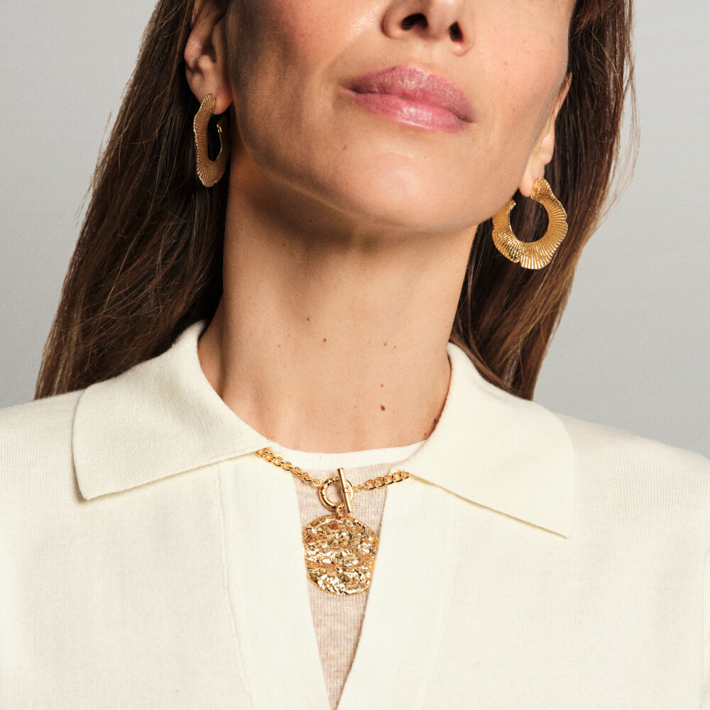 Hoops VENUS - Golden - Earrings  | Agatha