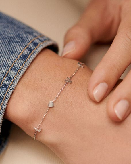 Link bracelet WITH LOVE - Silver - All jewellery  | Agatha