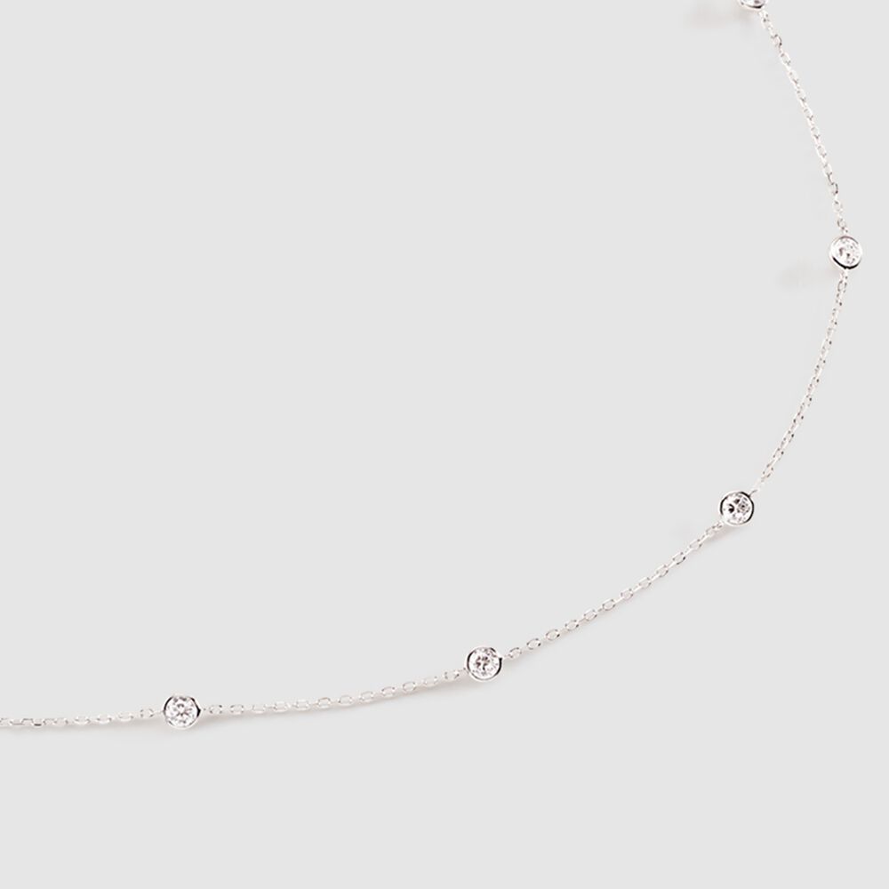 Choker necklace BRILLANT - Crystal / Silver - Choker necklace  | Agatha