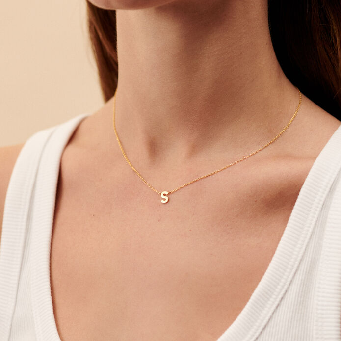 Choker necklace ABC - Golden - ABC  | Agatha