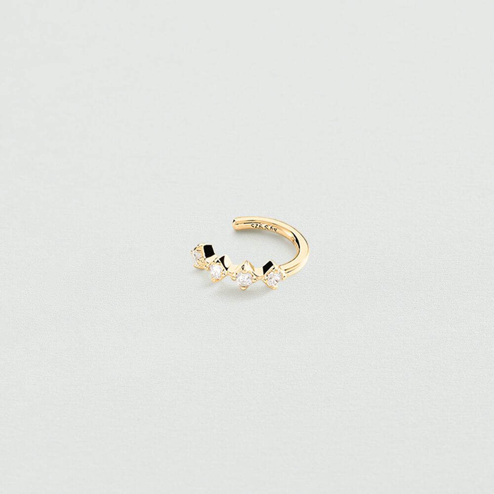 Ear cuff OFEE - Crystal / Golden - Ear cuff  | Agatha