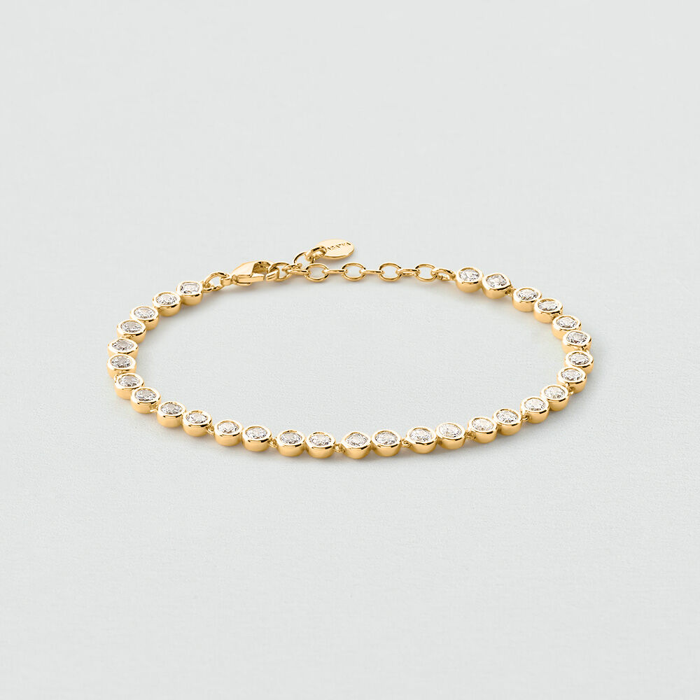 Link bracelet RIVIERE SAINT GERMAIN - Crystal / Golden - Bracelets  | Agatha