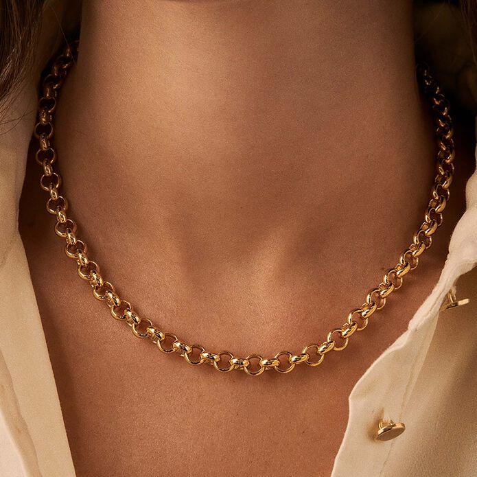 Mid-length necklace TWIGGY - Golden - 13:01  | Agatha