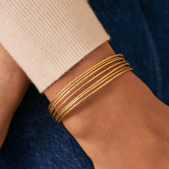 Cuff MAAT - Golden - All bracelets  | Agatha