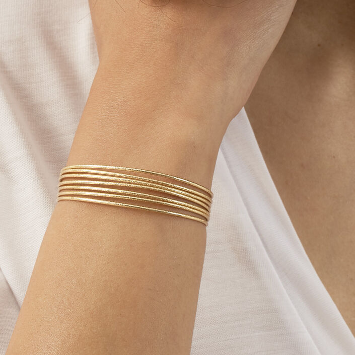Cuff MAAT - Golden - All bracelets  | Agatha