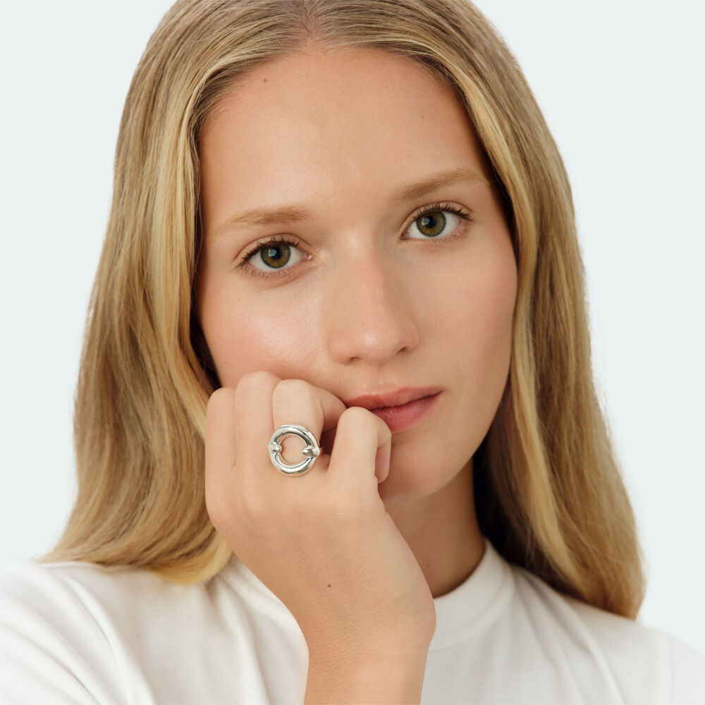 Large ring INES - Silver - Genuine silver  | Agatha