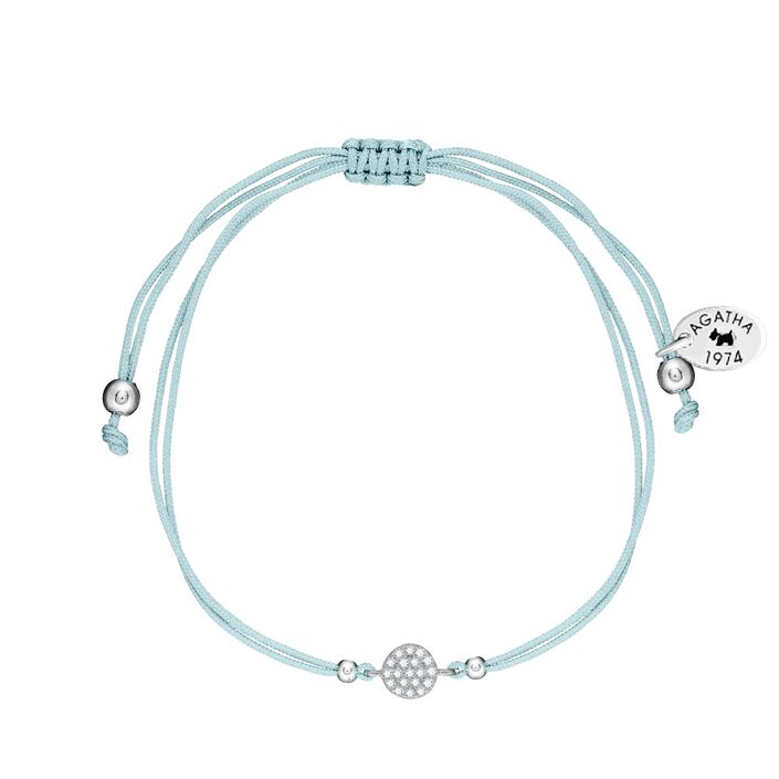Cord bracelet FUNK - Crystal / Blue - Bracelets  | Agatha